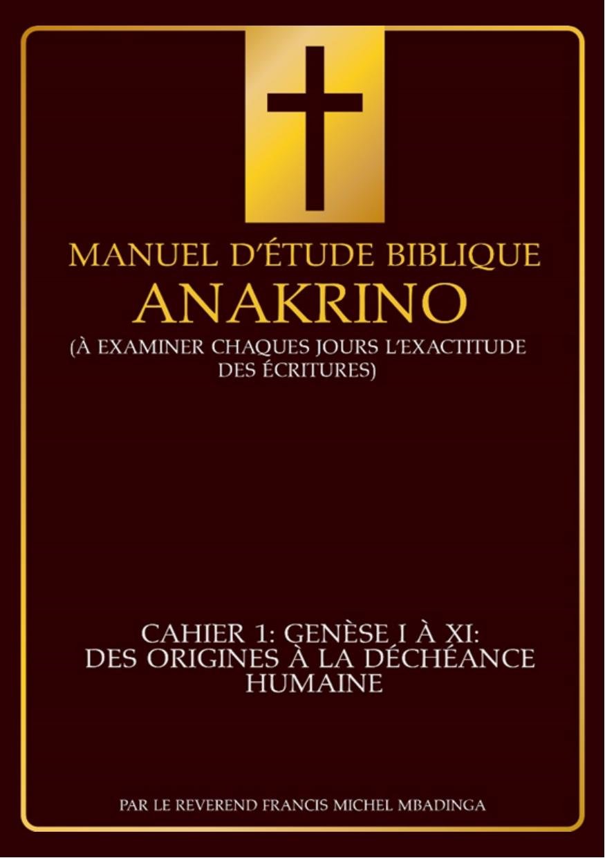 Anakrino - Cahier 1